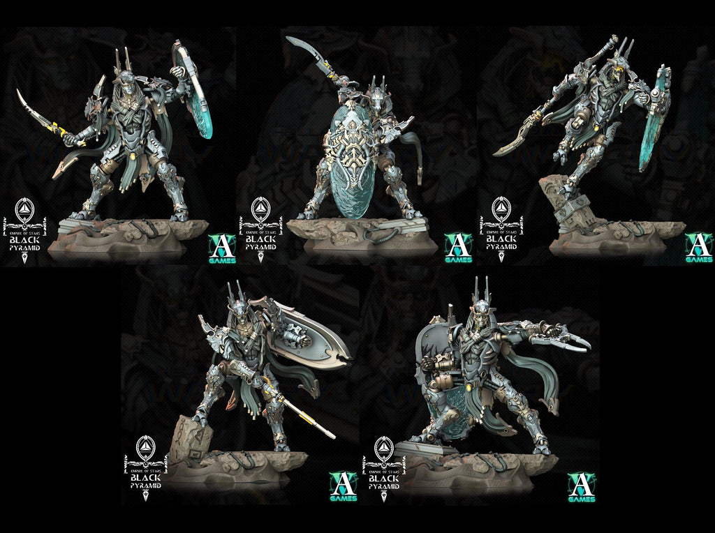 3D Printed Archvillain Games Empire of Stars - Black Pyramid Keteph Issahar 28 32mm D&D