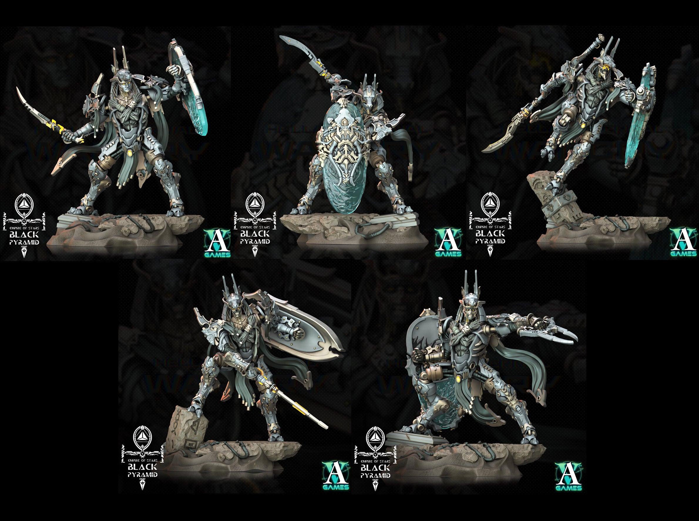 3D Printed Archvillain Games Empire of Stars - Black Pyramid Keteph Issahar 28 32mm D&D