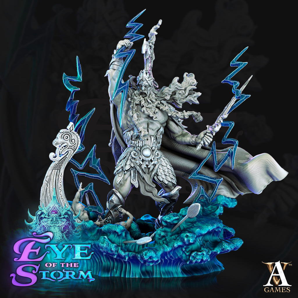 3D Printed Archvillain Games Eye of the Storm Keravnos - Storm Giant King 28mm 32mm D&D