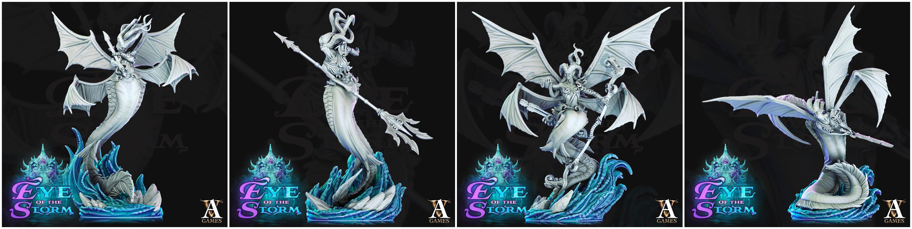 3D Printed Archvillain Games Eye of the Storm - Storm Sirens 28mm 32mm D&D