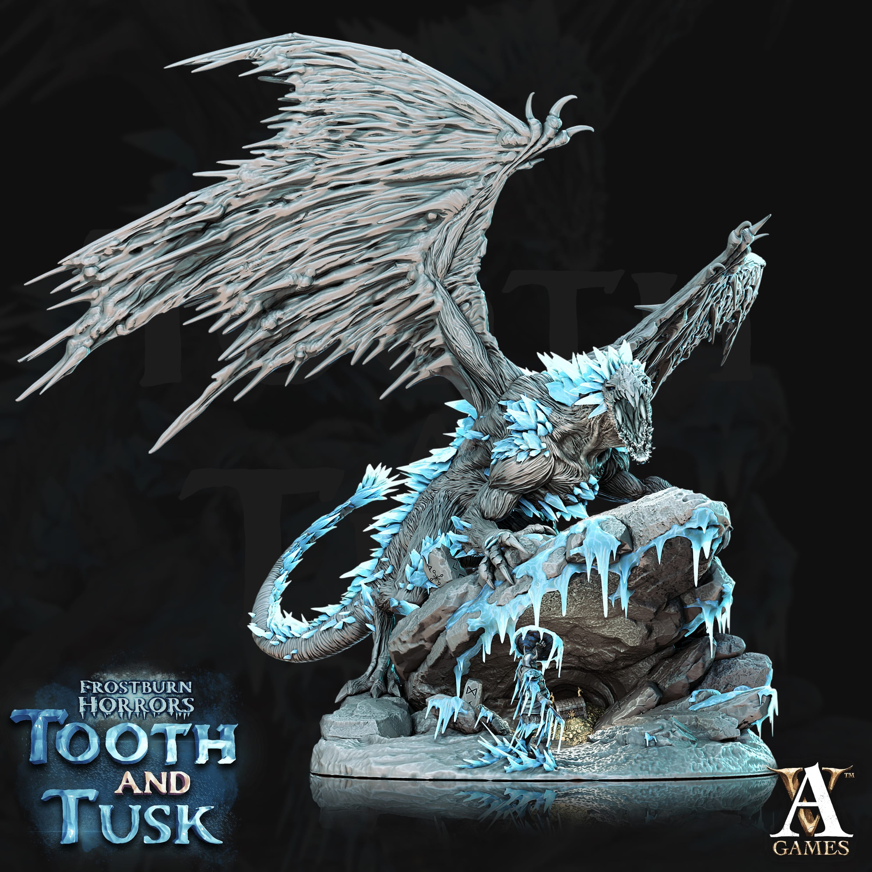 3D Printed Archvillain Games Frostburn Horrors Tooth and Tusk - Fionrir 28mm 32mm D&D