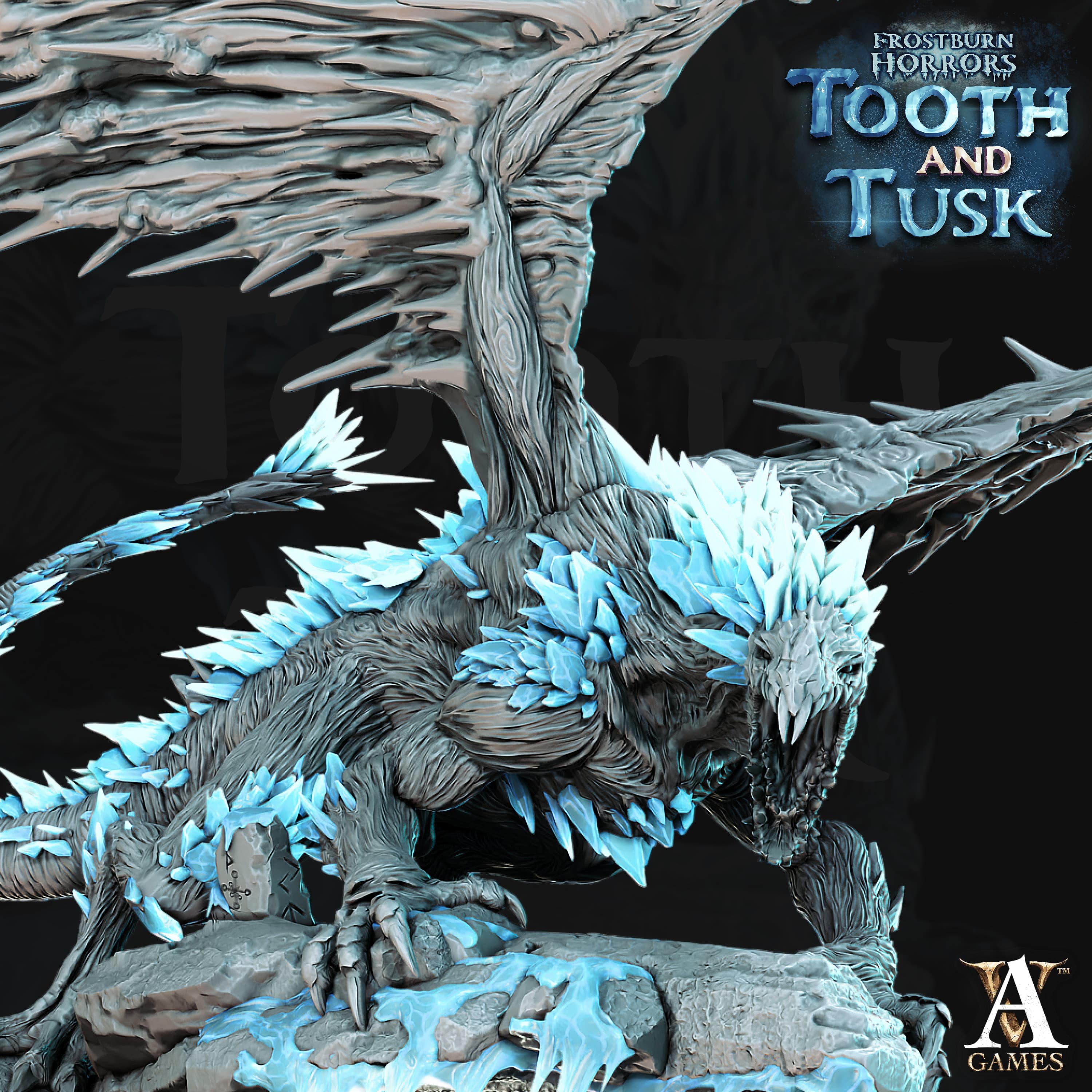 3D Printed Archvillain Games Frostburn Horrors Tooth and Tusk - Fionrir 28mm 32mm D&D