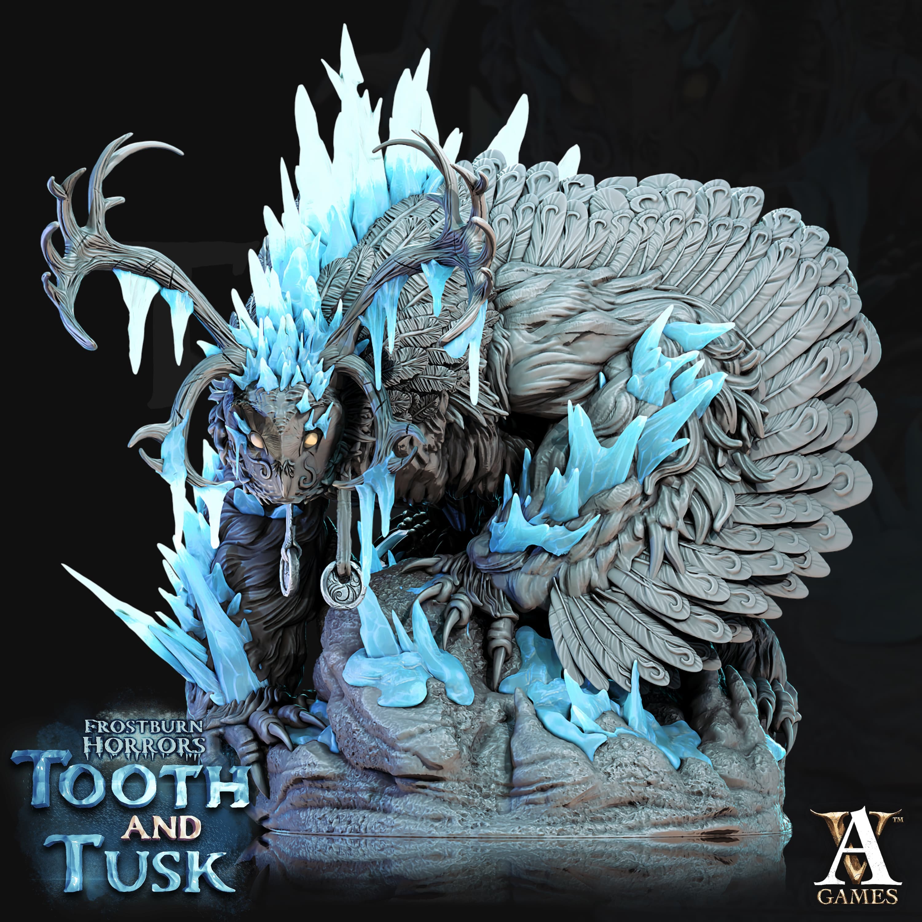 3D Printed Archvillain Games Frostburn Horrors Tooth and Tusk Talva - Claw of Winter 28mm 32mm D&D