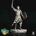 3D Printed Archvillain Games Gharl the Fighter The Sinister Vault 28 32mm D&D