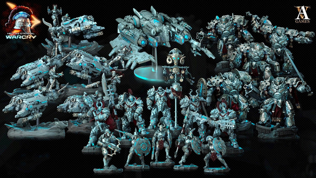 3D Printed Archvillain Games Hellas Eternal - Warcry Apovasis 28 32mm D&D