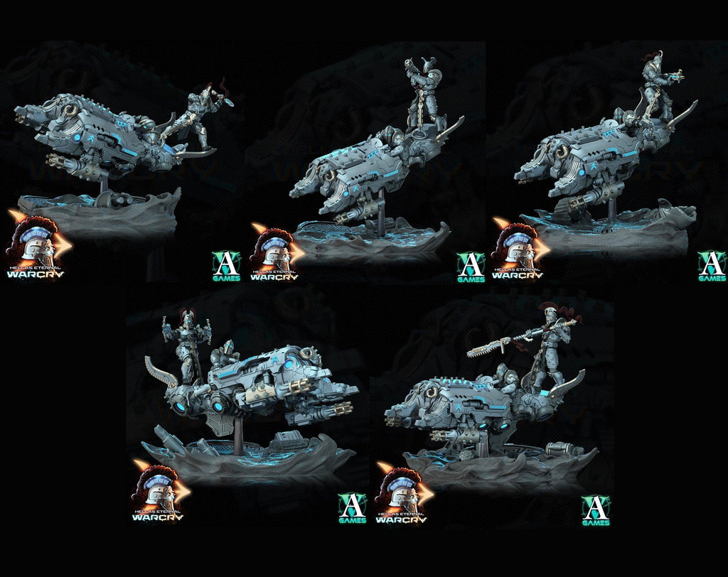 3D Printed Archvillain Games Hellas Eternal - Warcry Elefsis 28 32mm D&D