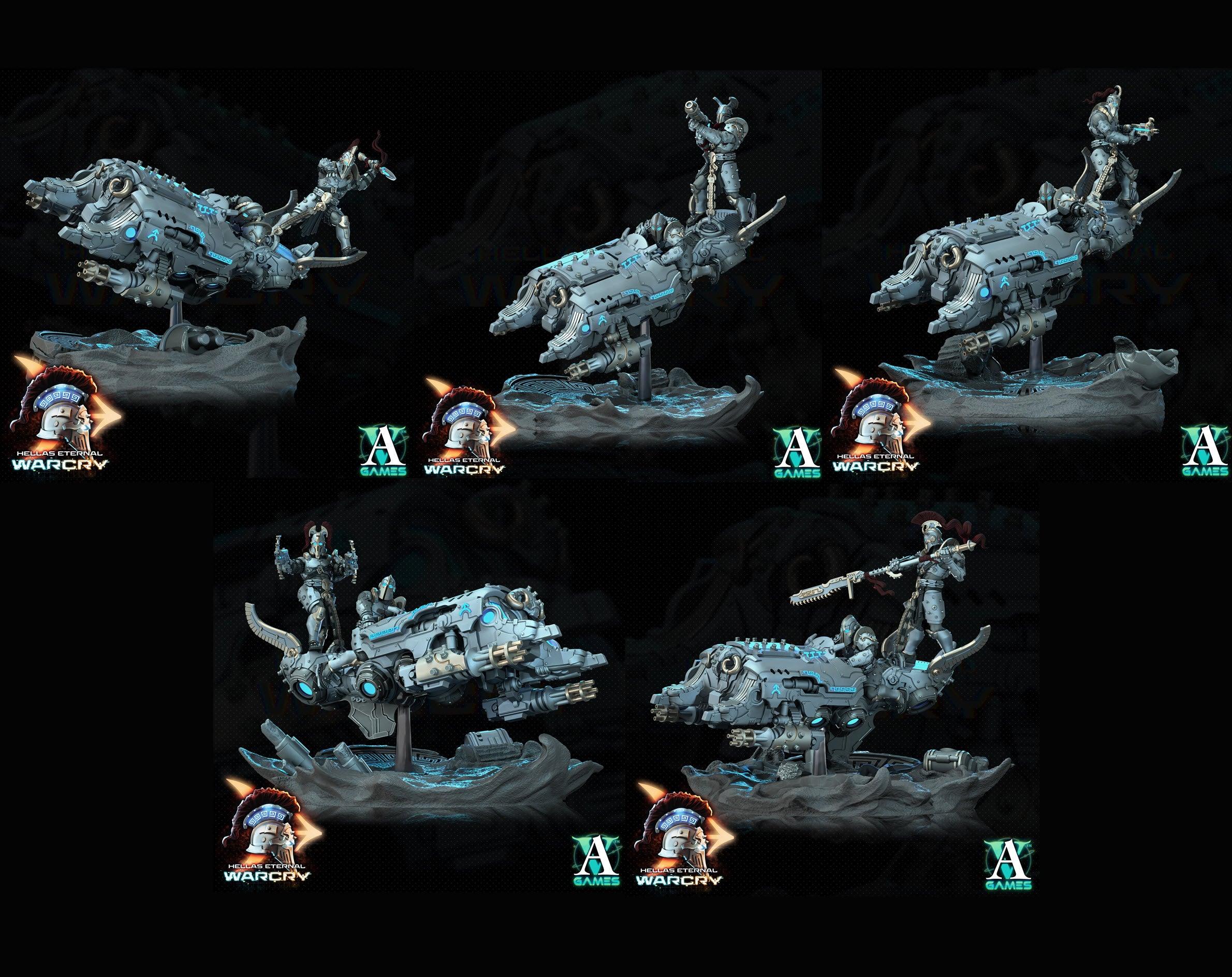 3D Printed Archvillain Games Hellas Eternal - Warcry Elefsis 28 32mm D&D