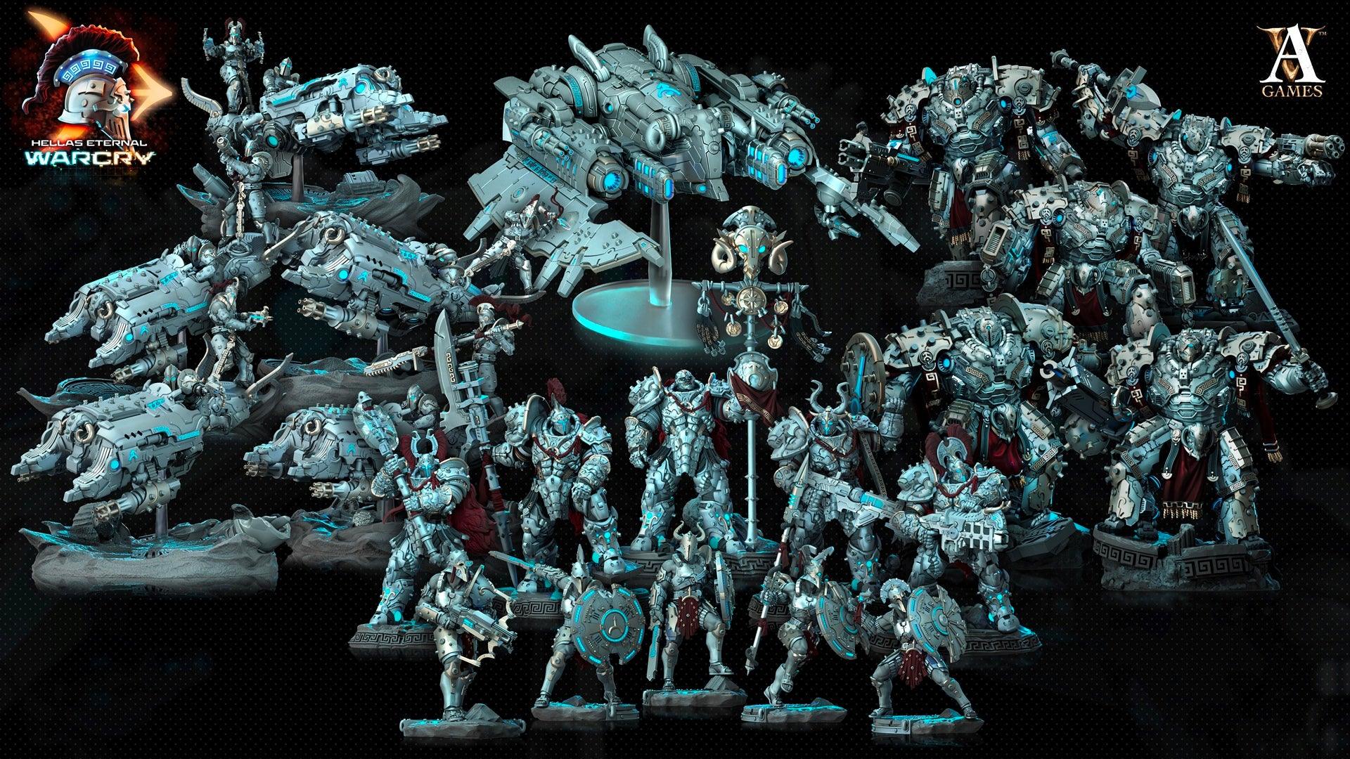 3D Printed Archvillain Games Hellas Eternal - Warcry Elefsis 28 32mm D&D
