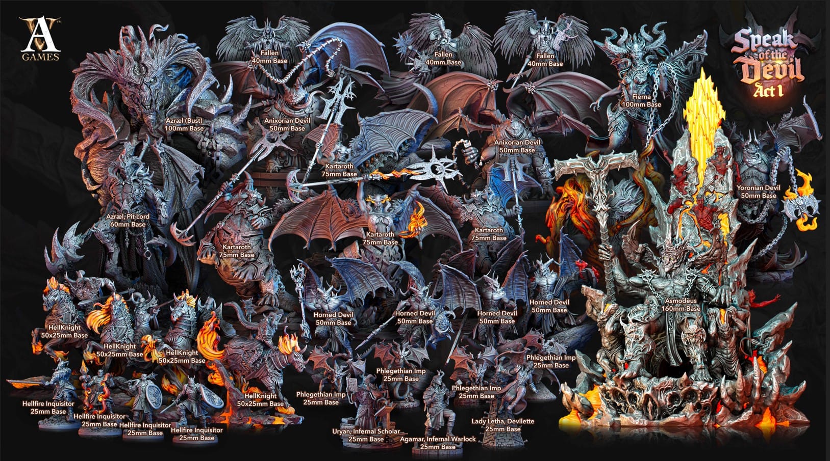 3D Printed Archvillain Games Hellfire Inquisitor Speak of the Devil Act I 28 32mm D&D