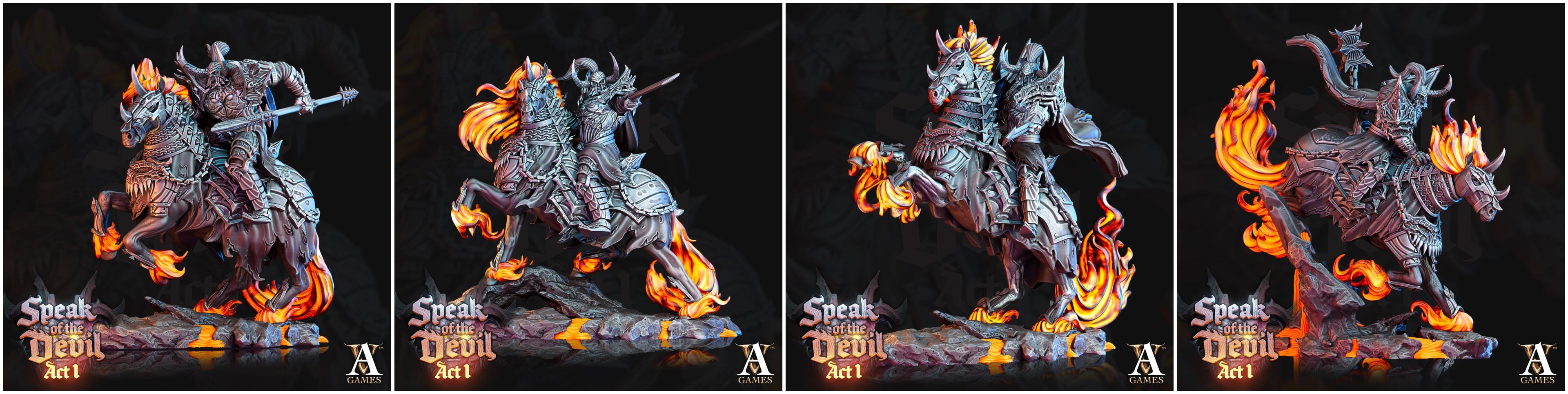 3D Printed Archvillain Games Hellknight Speak of the Devil Act I 28 32mm D&D