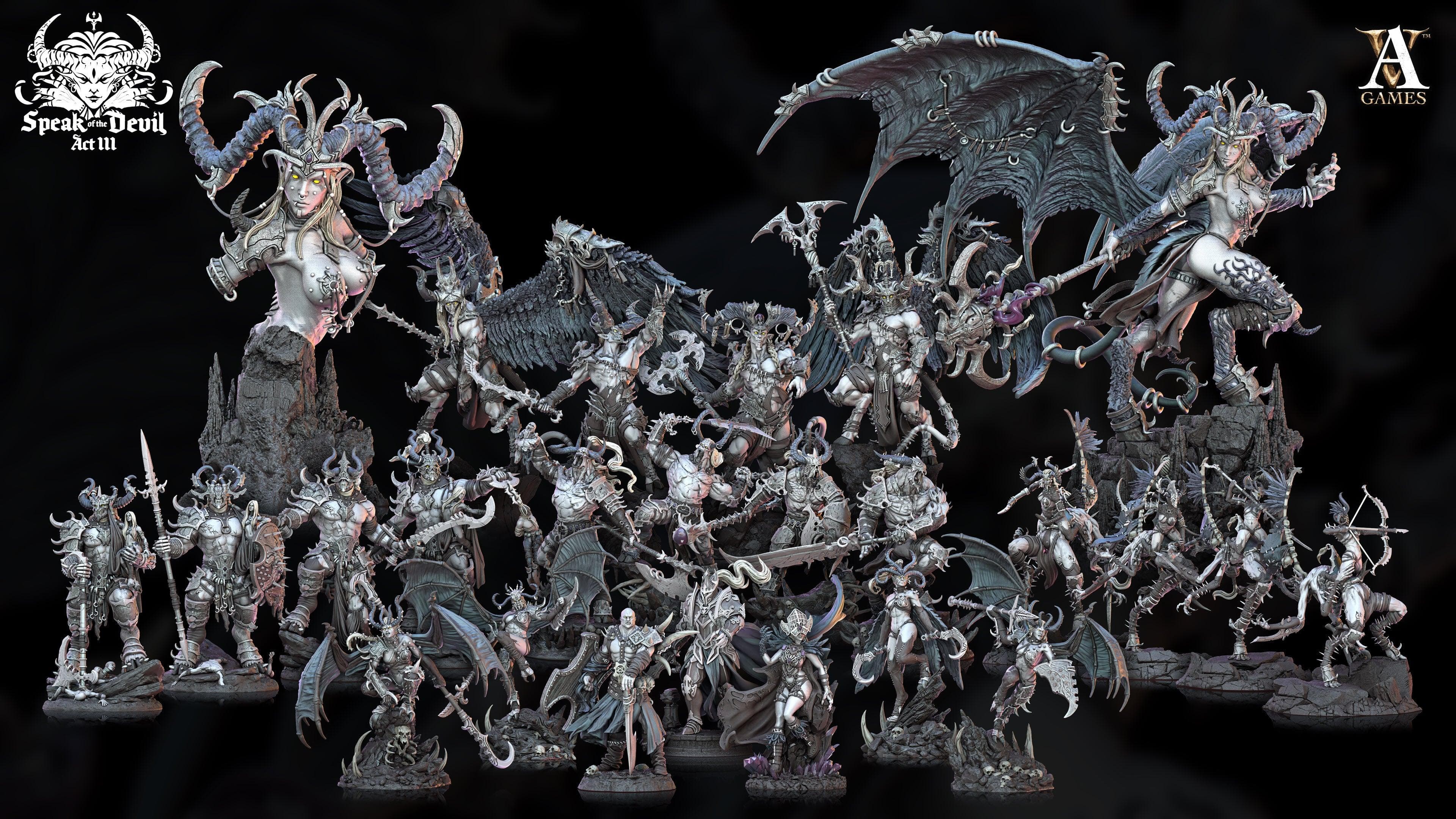 3D Printed Archvillain Games Marnak Nai Set Speak of the Devil Vol. III 28 32mm