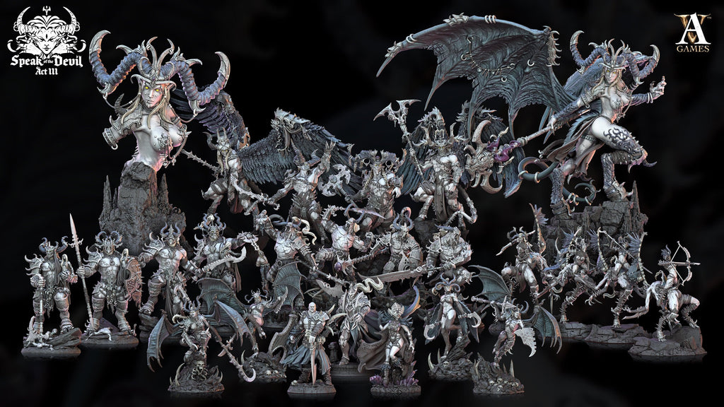 3D Printed Archvillain Games Pleasuretorn Subjugators Set Speak of the Devil Vol. III 28 32mm