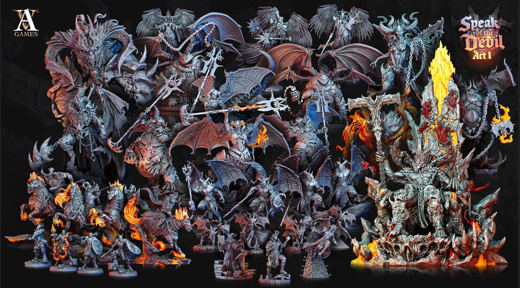 3D Printed Archvillain Games Kartaroth Speak of the Devil Act I 28 32mm D&D