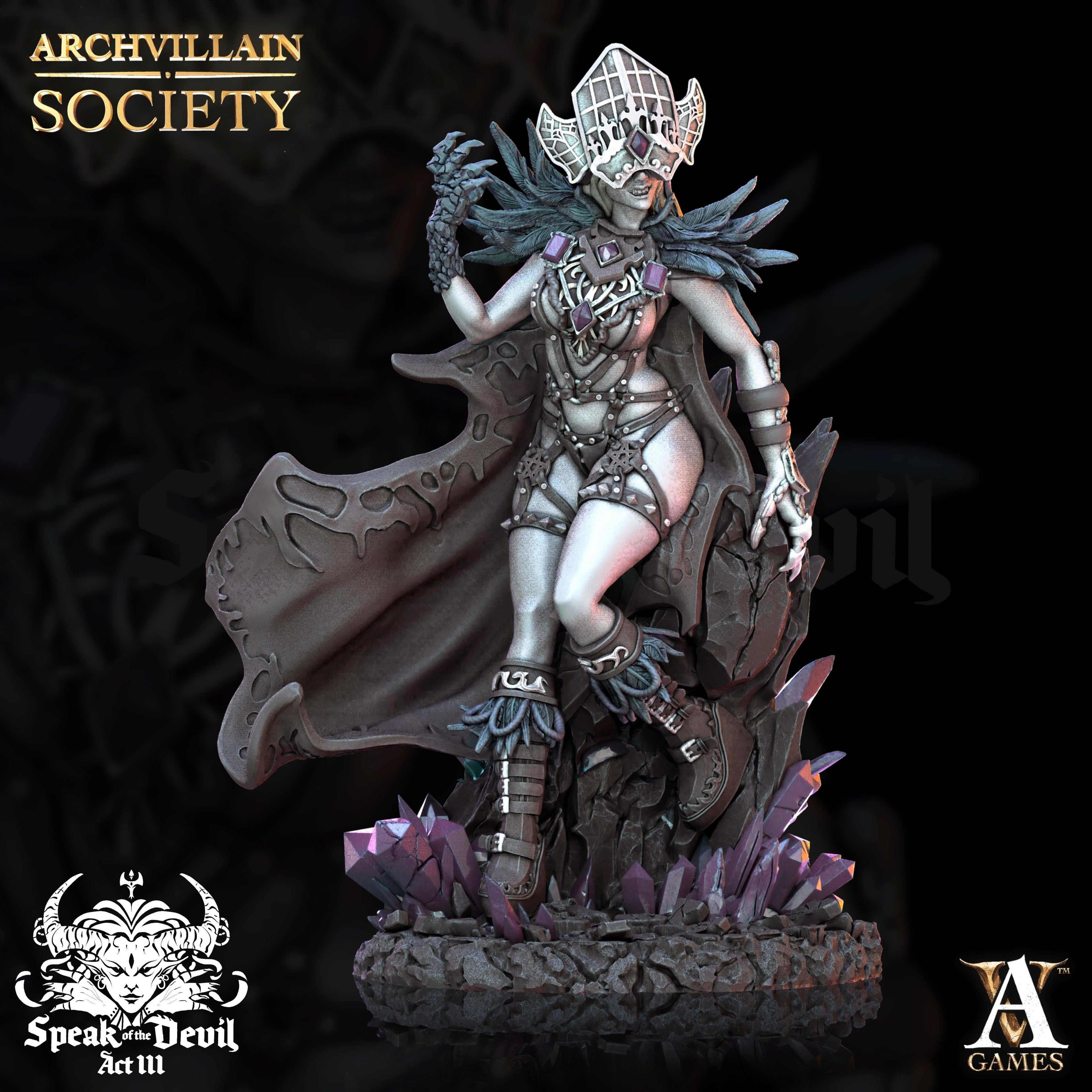3D Printed Archvillain Games Keleera - The Lustseer Archvillain Society Vol. XXV 28 32mm D&D