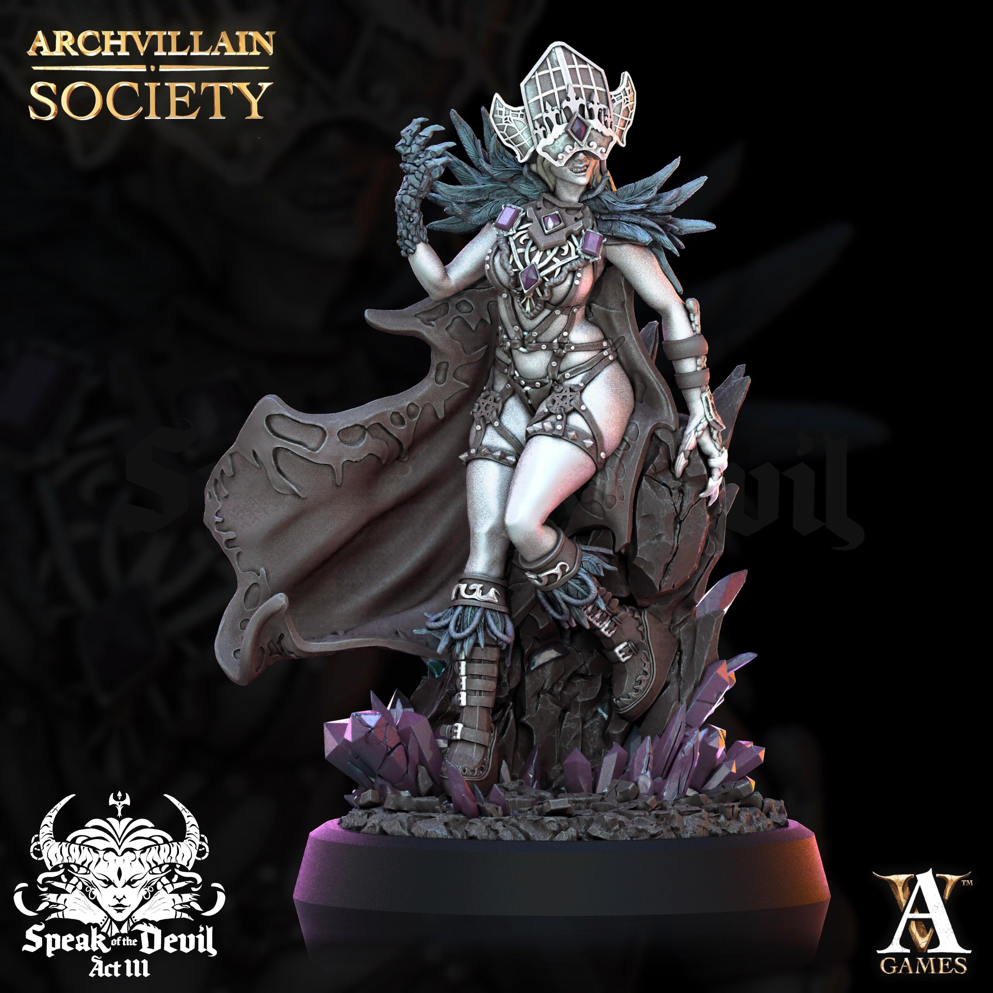3D Printed Archvillain Games Keleera - The Lustseer Archvillain Society Vol. XXV 28 32mm D&D