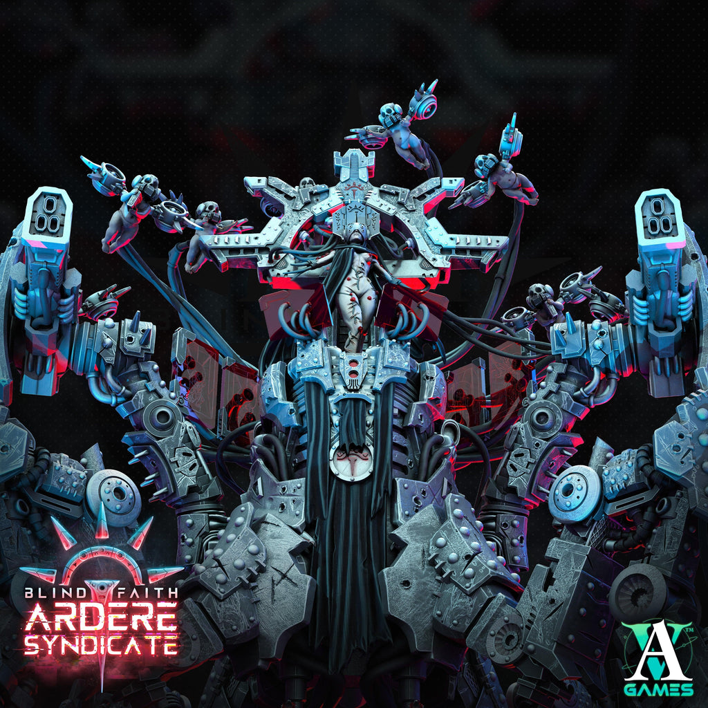 3D Printed Archvillain Games Matrise - Prophet of Ardere Blind Faith - Ardere Syndicate 28 32mm D&D