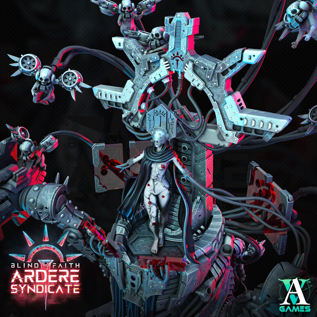 3D Printed Archvillain Games Matrise - Prophet of Ardere Blind Faith - Ardere Syndicate 28 32mm D&D