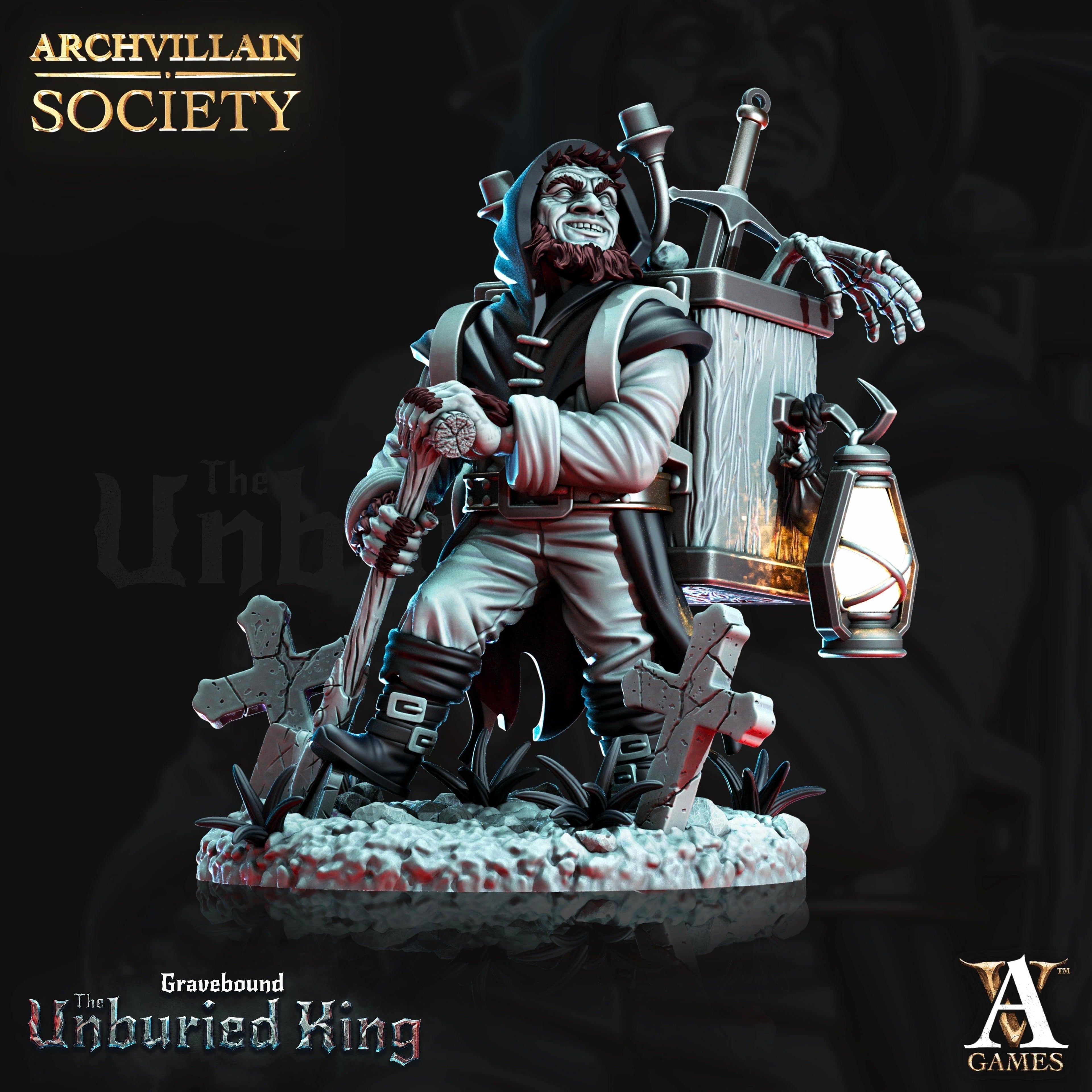 3D Printed Archvillain Games Menithambus the Quick Society Vol. XX  28 32mm D&D