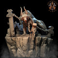 3D Printed Archvillain Games Moonbiten - Fenris the Wolf God 28mm 32mm D&D