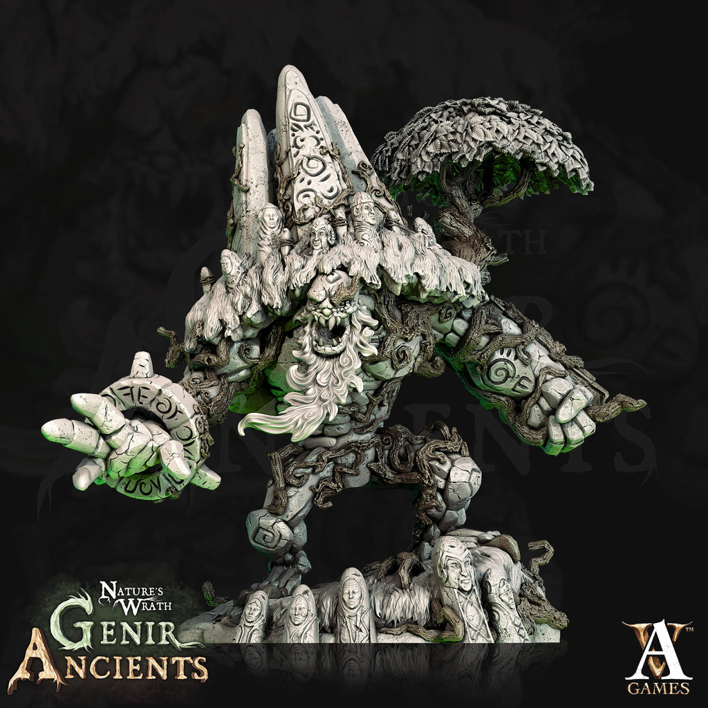 3D Printed Archvillain Games Nature's Wrath Genir Ancients - Elder Forest Elemental 28mm 32mm D&D