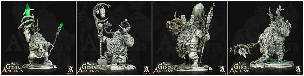 3D Printed Archvillain Games Nature's Wrath Genir Ancients - Rootals 28mm 32mm D&D