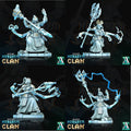 3D Printed Archvillain Games Norgrem Gempriestesses Vahlstahd - Norgrem Clan 28 32mm D&D