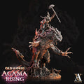 3D Printed Archvillain Games Old World Agama Rising - Mankutter Fleshripper Rider 28mm 32mm D&D