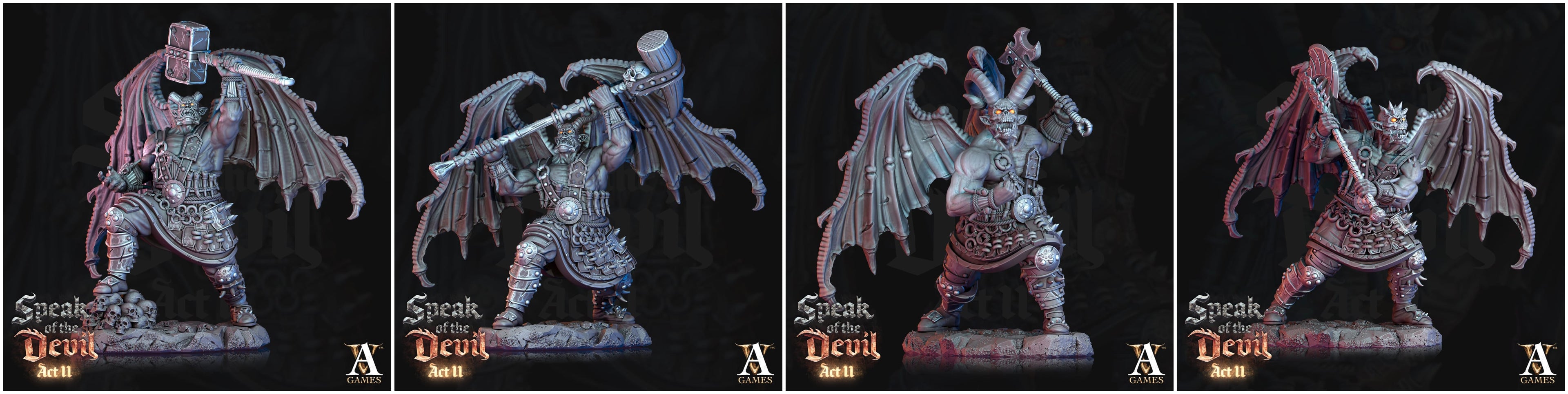 3D Printed Archvillain Games Rathenites Speak of the Devil Act II 28 32mm D&D
