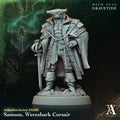3D Printed Archvillain Games Samson Wereshark Corsair Archvillain Society Vol XXXIII 28 32mm D&D