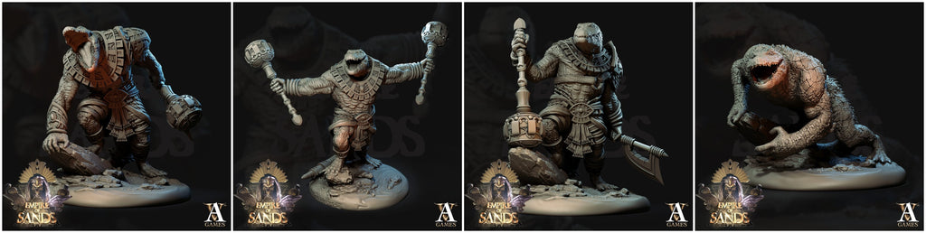 3D Printed Archvillain Games Sobesksen The Empire of Sands 28 32mm D&D