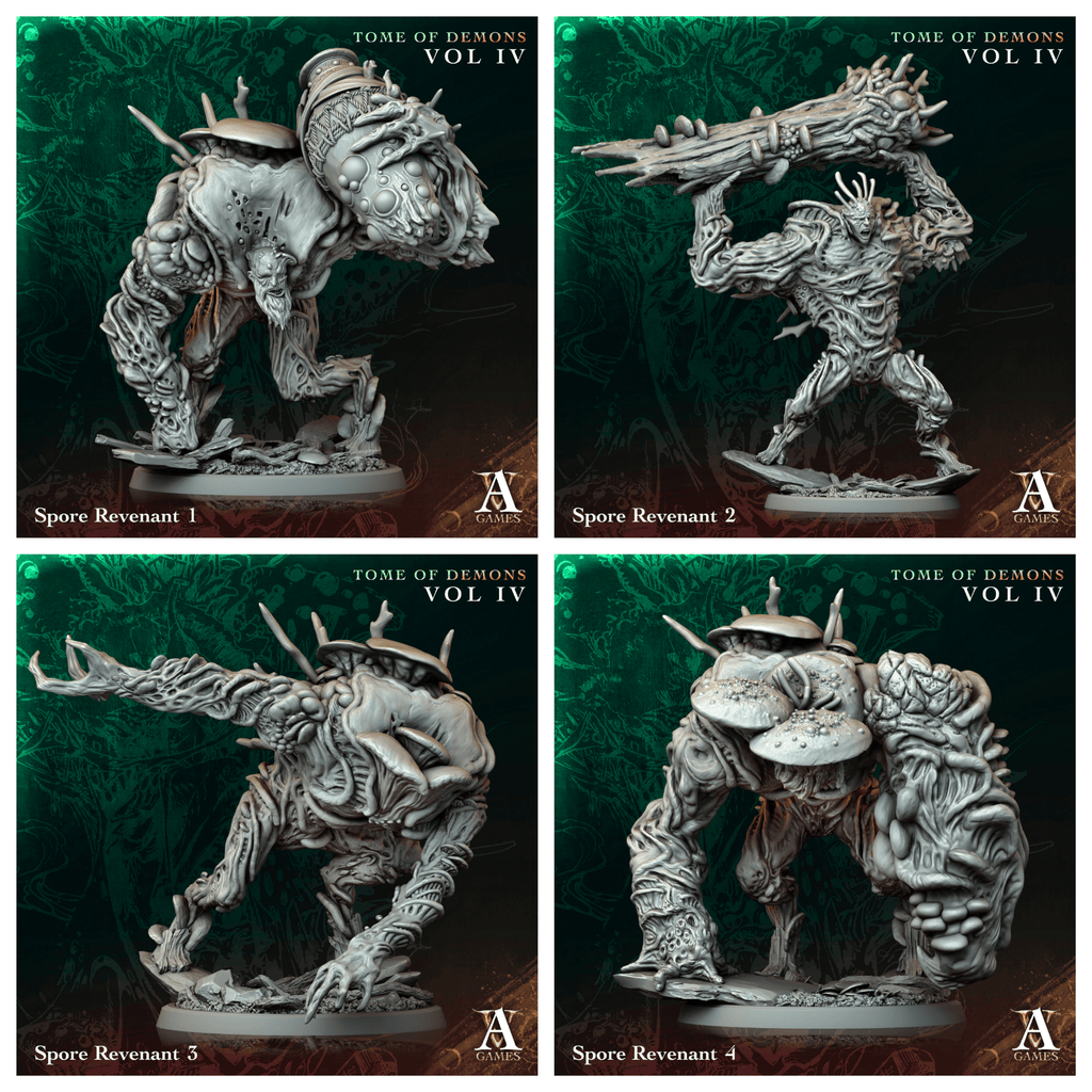3D Printed Archvillain Games Spore Revenant Tome of Demons Vol IV 28 32mm D&D