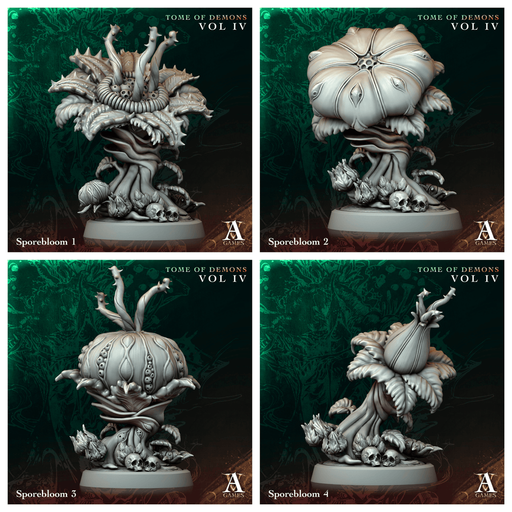 3D Printed Archvillain Games Sporebloom Tome of Demons Vol IV 28 32mm D&D
