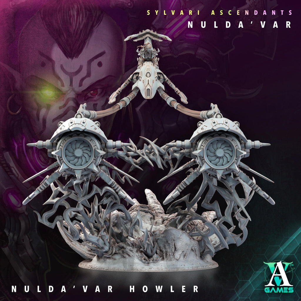3D Printed Archvillain Games Sylvari Ascendants - Nulda Var Nulda Var Howler 28 32mm D&D