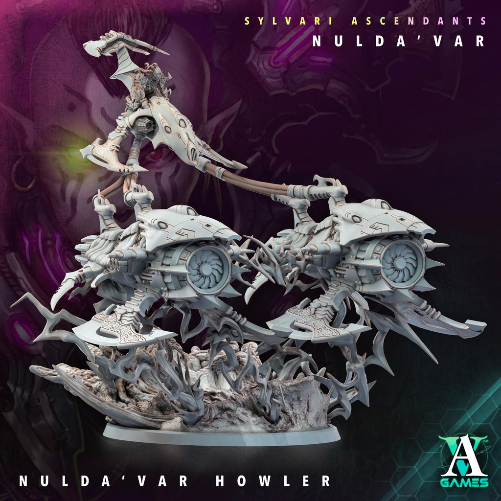 3D Printed Archvillain Games Sylvari Ascendants - Nulda Var Nulda Var Howler 28 32mm D&D