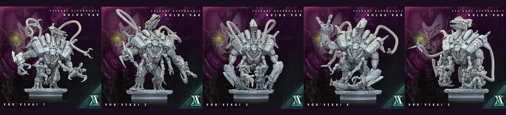 3D Printed Archvillain Games Sylvari Ascendants - Nulda Var Vor Vekai 28 32mm D&D