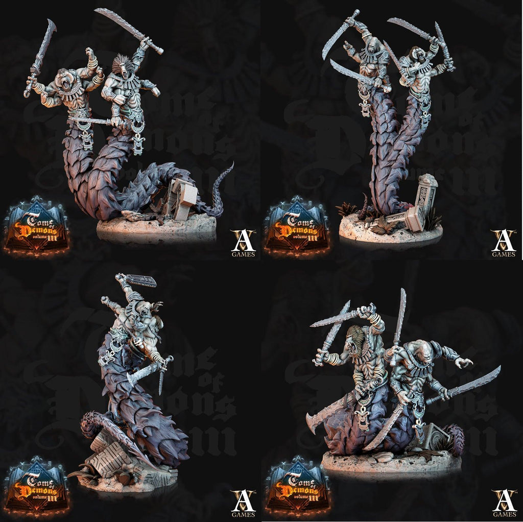 3D Printed Archvillain Games Teraton Tamareth Tome of Demons 28 32mm D&D