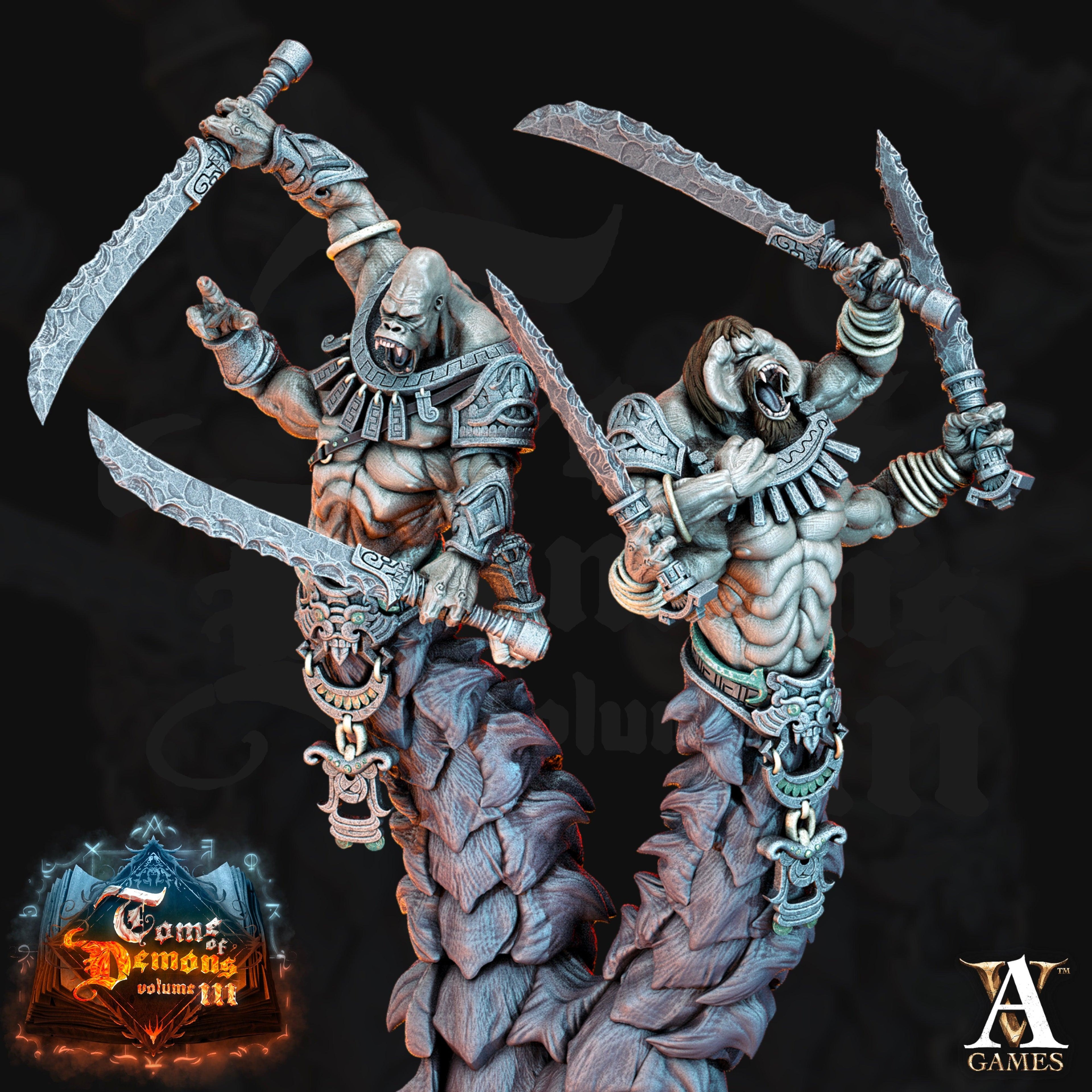 3D Printed Archvillain Games Teraton Tamareth Tome of Demons 28 32mm D&D