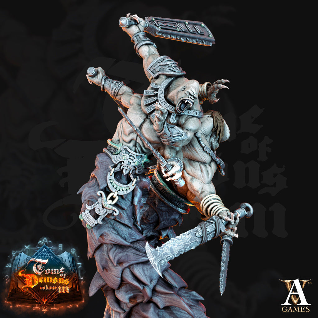3D Printed Archvillain Games Teraton Tamareth Tome of Demons 28 32mm D&D