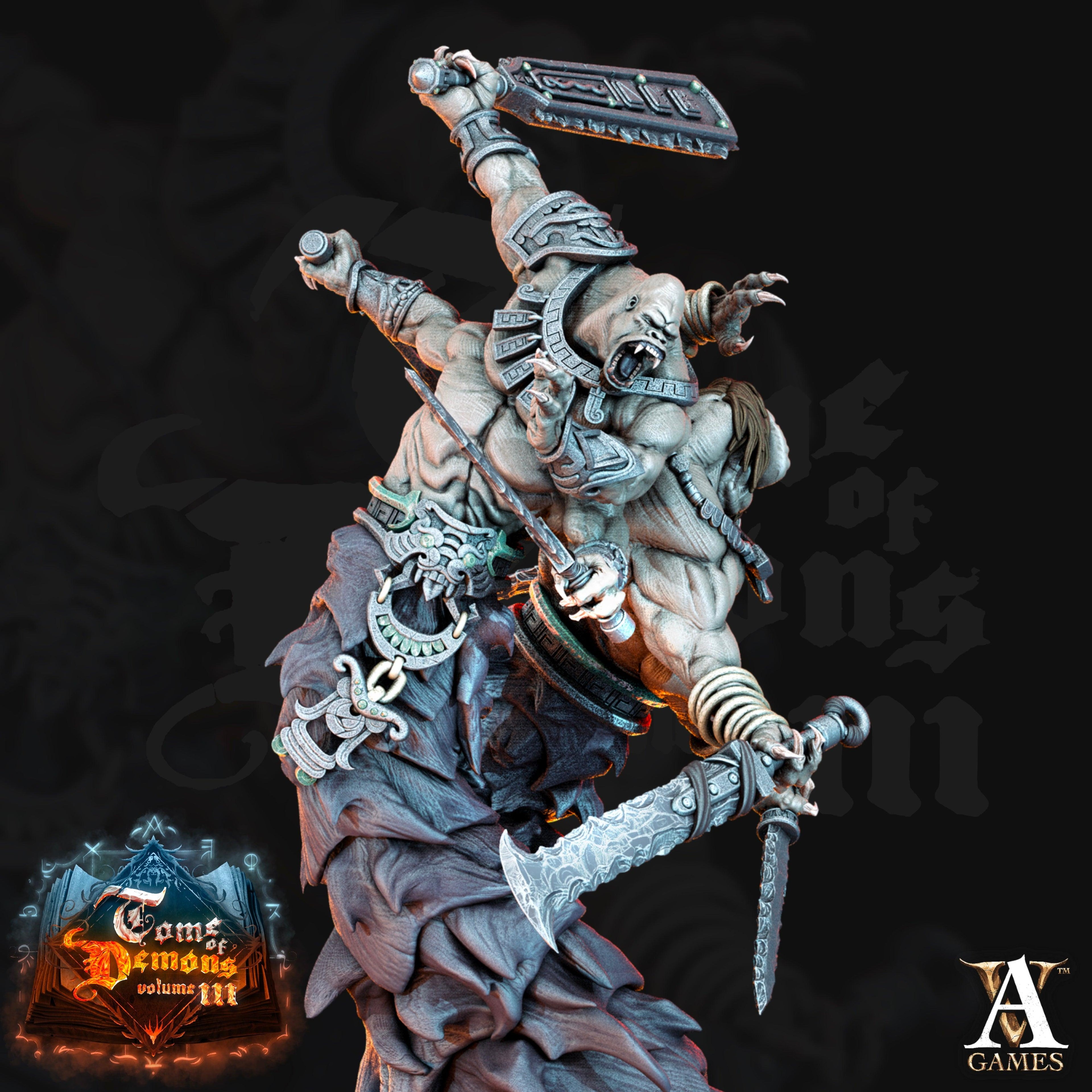 3D Printed Archvillain Games Teraton Tamareth Tome of Demons 28 32mm D&D