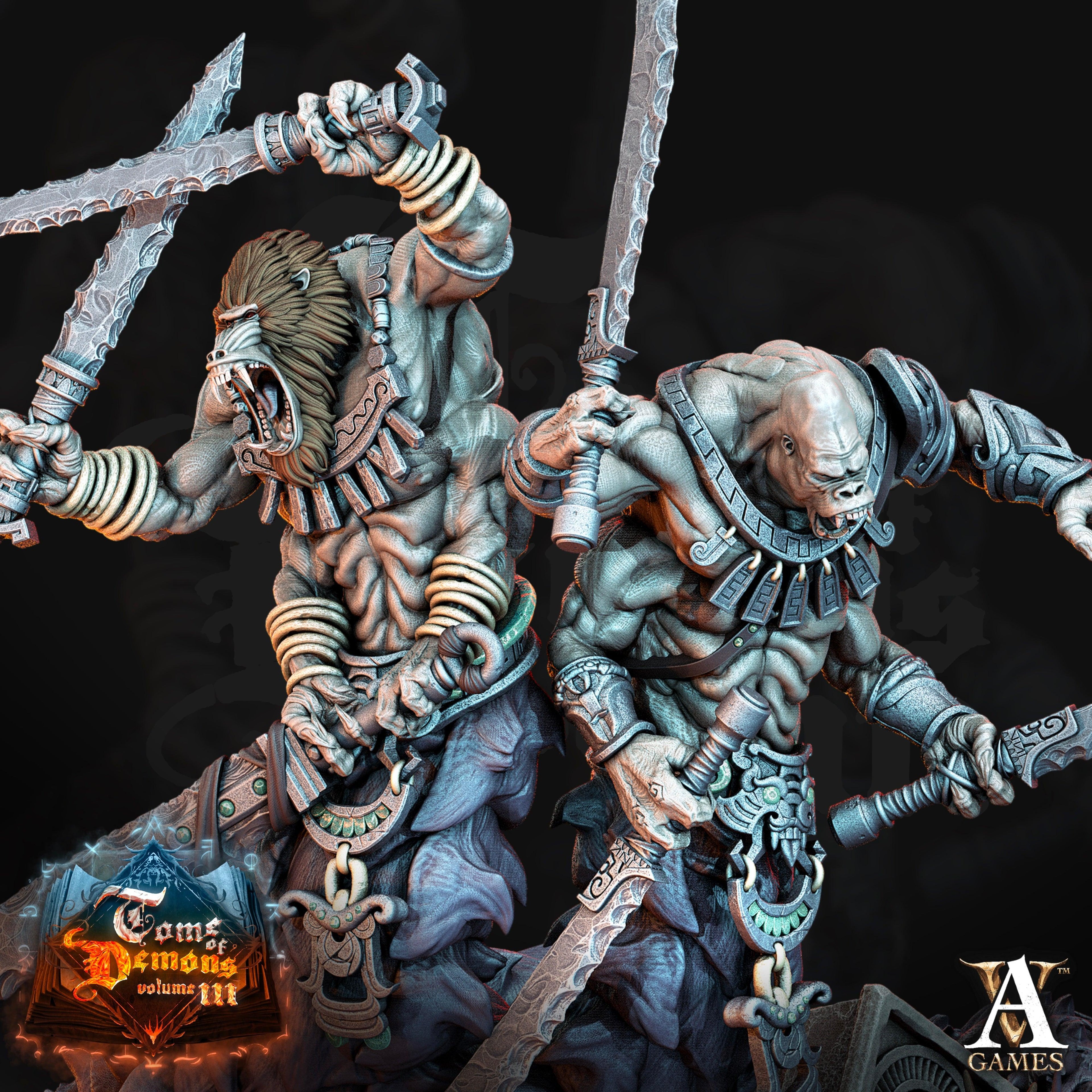 3D Printed Archvillain Games Teraton Tamareth Tome of Demons 28 32mm D&D