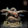 3D Printed Archvillain Games The Astral Court - Celestial Coatl 28mm 32mm D&D