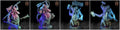 3D Printed Archvillain Games The Deathknight Order Stitched Abominations 28 32mm D&D