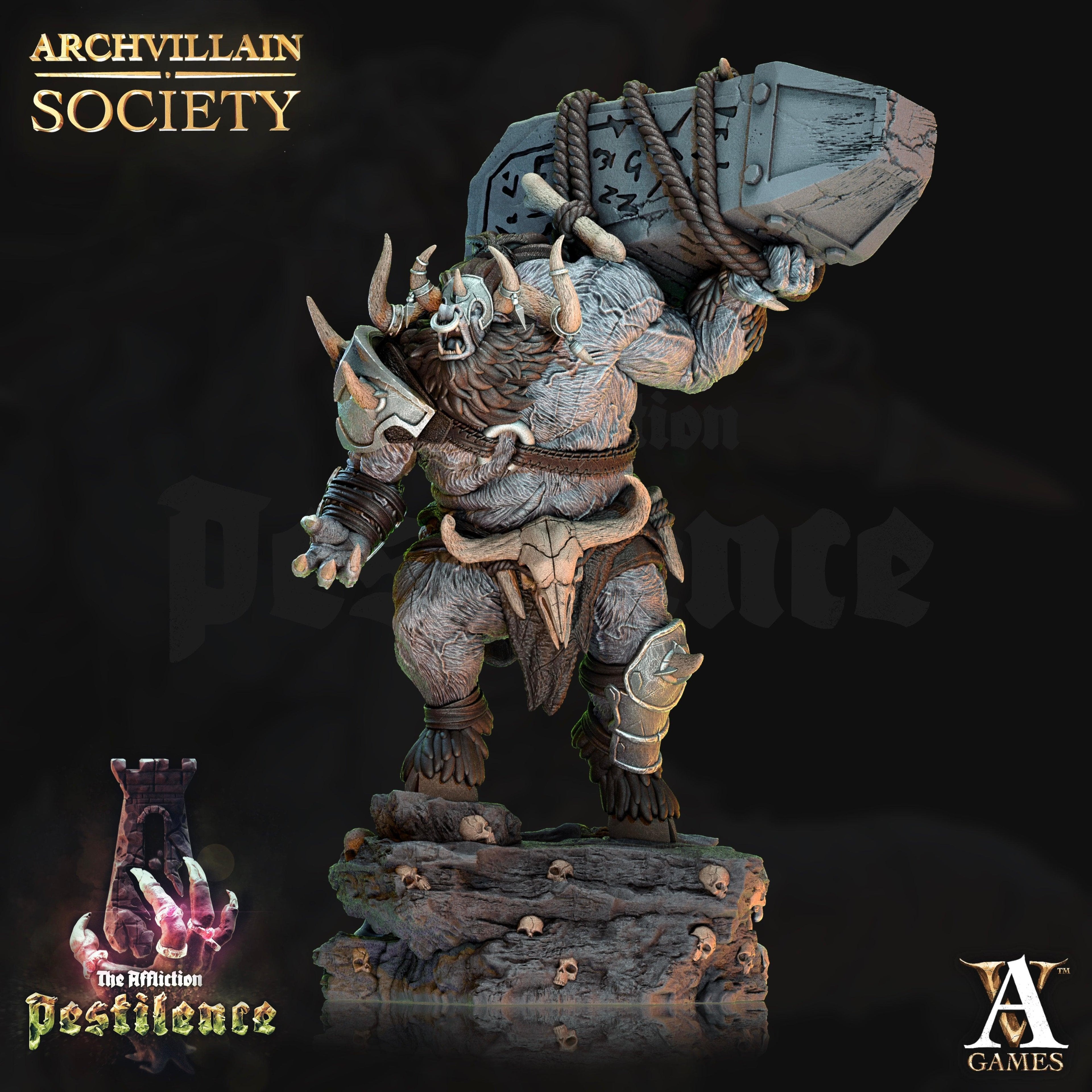 3D Printed Archvillain Games Theron the Vicious Archvillain Society Vol. XXIII 28 32mm D&D