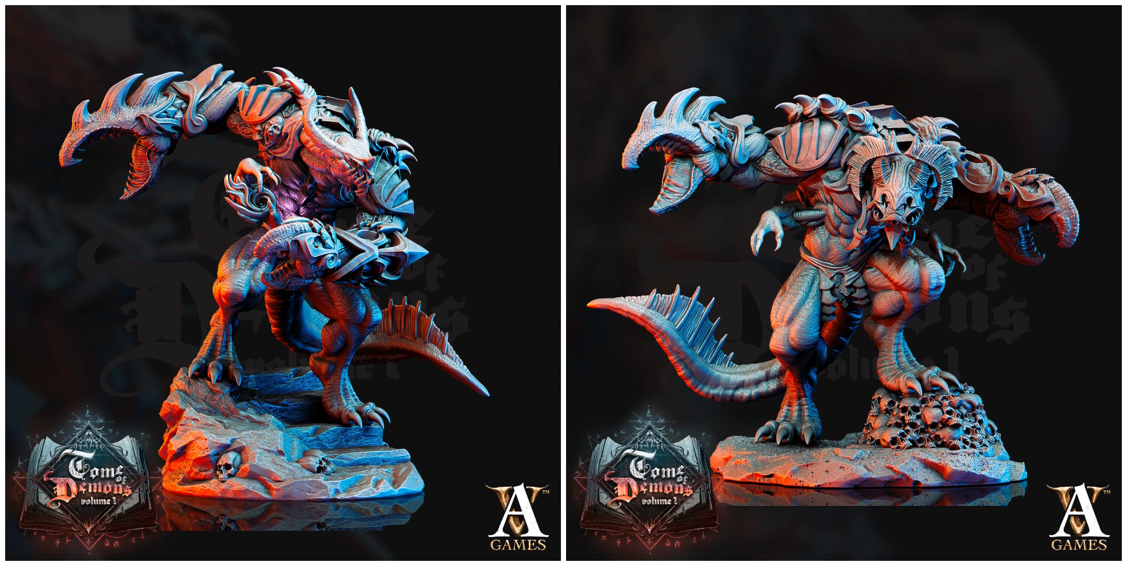 3D Printed Archvillain Games Tome of Demons Vol. 1 - Kabeiroth 28mm 32mm D&D