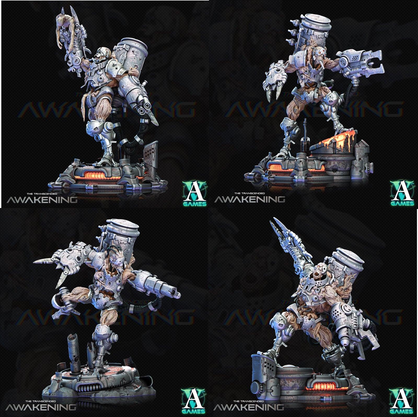 3D Printed Archvillain Games Trancended Reservoirs - The Transcended 28 32mm D&D