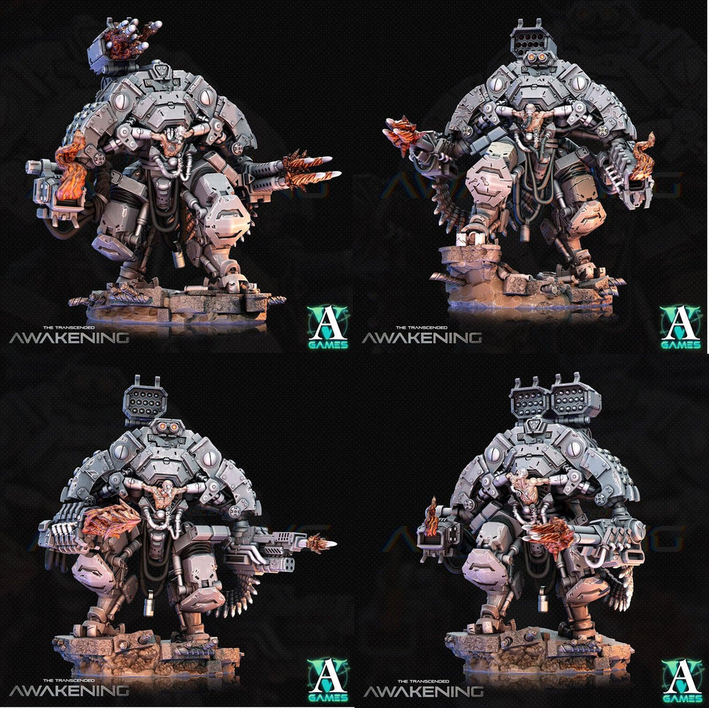 3D Printed Archvillain Games Trancended Vastators - The Transcended 28 32mm D&D