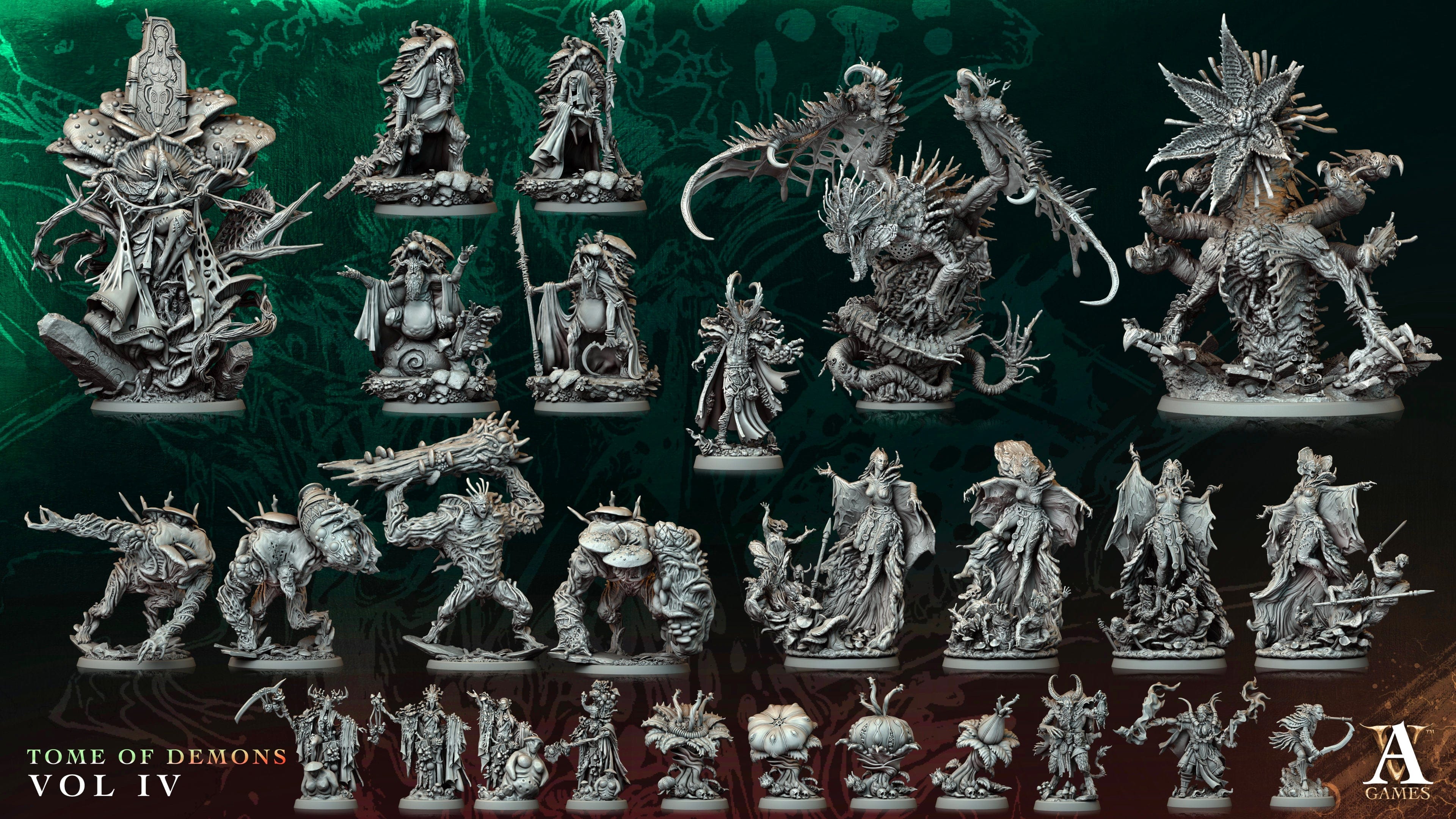 3D Printed Archvillain Games Zygomor Tome of Demons Vol IV 28 32mm D&D