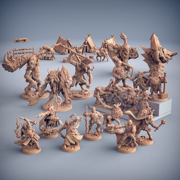 3D Printed Artisan Guild Rock & Trolls Set Welcome Box 28mm 32mm