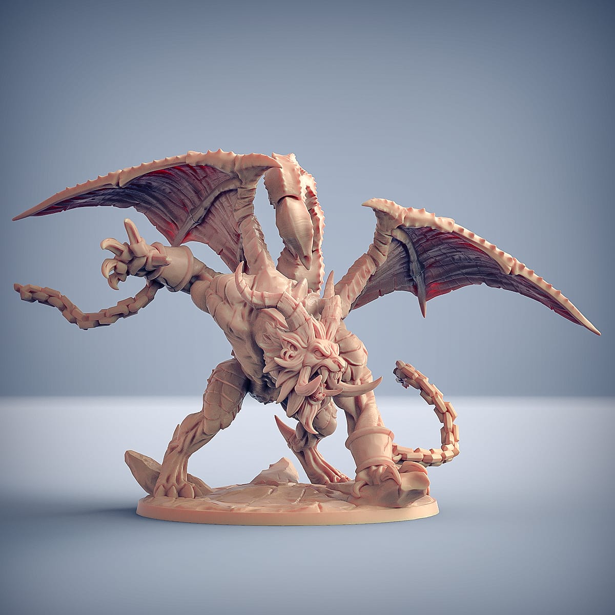 3D Printed Artisan Guild Ashen Manticore Epic Bosses 28mm 32mm