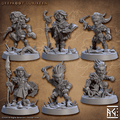 3D Printed Artisan Guild Deeproot Lurikeens Deeproot Lurikeen Set 28mm 32mm